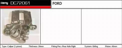 Remy DC72061 - Brake Caliper autospares.lv