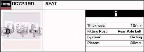 Remy DC72390 - Brake Caliper autospares.lv