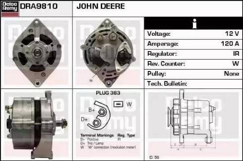 Remy DRA9810 - Alternator autospares.lv