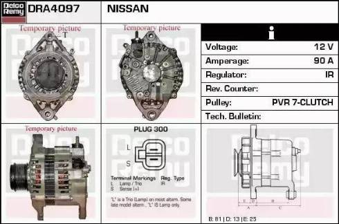 Remy DRA4097 - Alternator autospares.lv