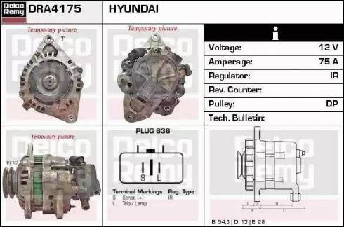 Remy DRA4175 - Alternator autospares.lv