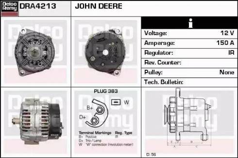 Remy DRA4213 - Alternator autospares.lv