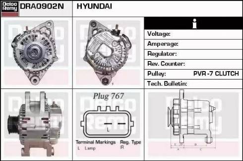 Remy DRA0902N - Alternator autospares.lv