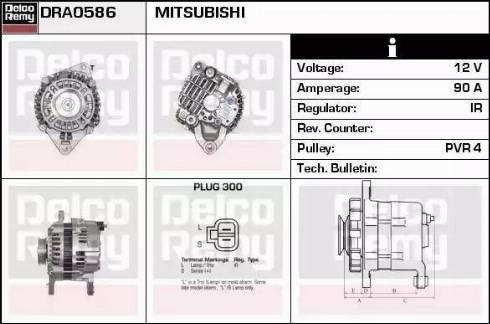 Remy DRA0586 - Alternator autospares.lv