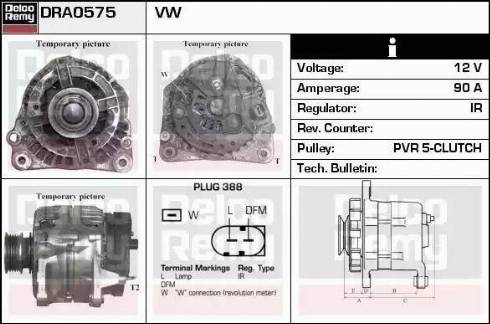 Remy DRA0575 - Alternator autospares.lv