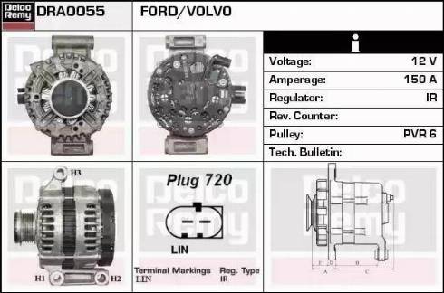 Remy DRA0055 - Alternator autospares.lv