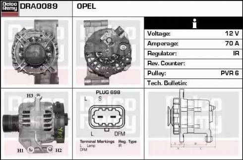 Remy DRA0089 - Alternator autospares.lv