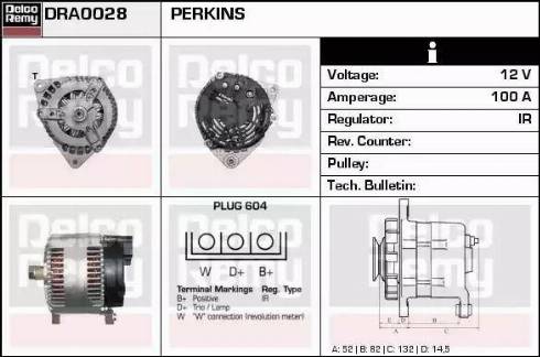 Remy DRA0028 - Alternator autospares.lv