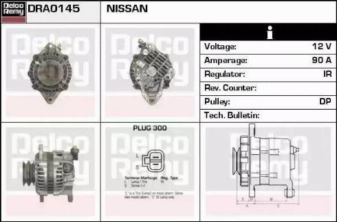 Remy DRA0145 - Alternator autospares.lv