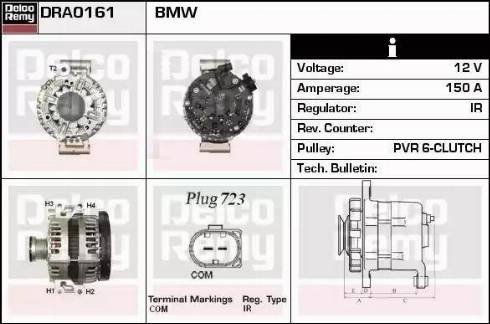 Remy DRA0161 - Alternator autospares.lv