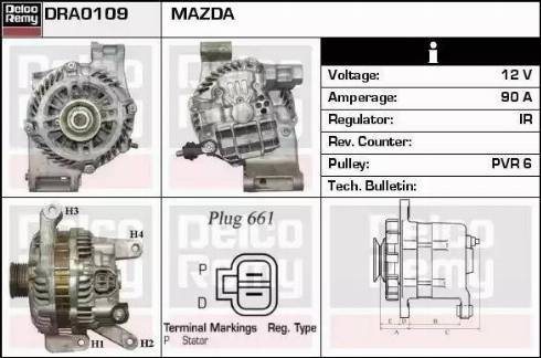 Remy DRA0109 - Alternator autospares.lv