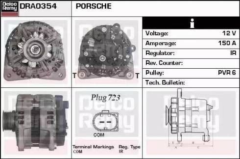 Remy DRA0354 - Alternator autospares.lv