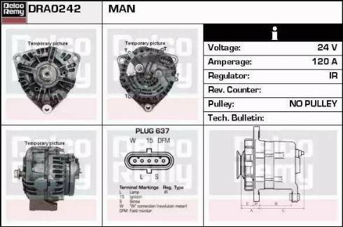 Remy DRA0242 - Alternator autospares.lv