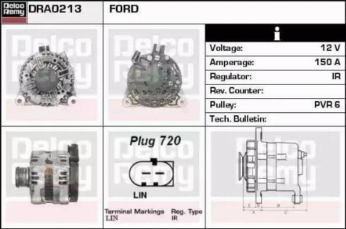 Remy DRA0213 - Alternator autospares.lv