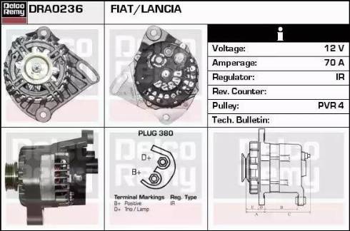 Remy DRA0236 - Alternator autospares.lv