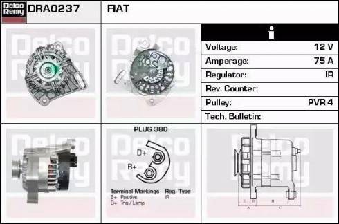 Remy DRA0237 - Alternator autospares.lv