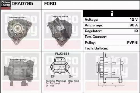 Remy DRA0795 - Alternator autospares.lv