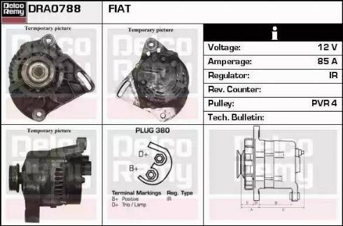 Remy DRA0788 - Alternator autospares.lv