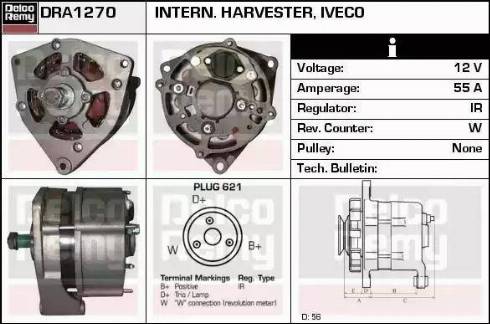 Remy DRA1270 - Alternator autospares.lv