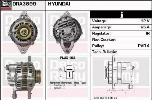 Remy DRA3899 - Alternator autospares.lv