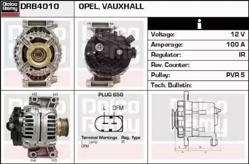 Remy DRB4010 - Alternator autospares.lv