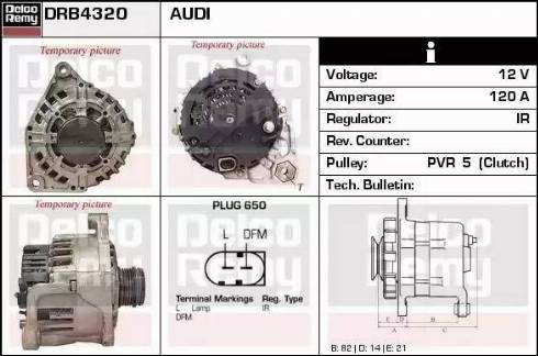 Remy DRB4320 - Alternator autospares.lv