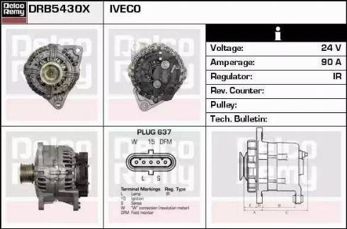 Remy DRB5430X - Alternator autospares.lv