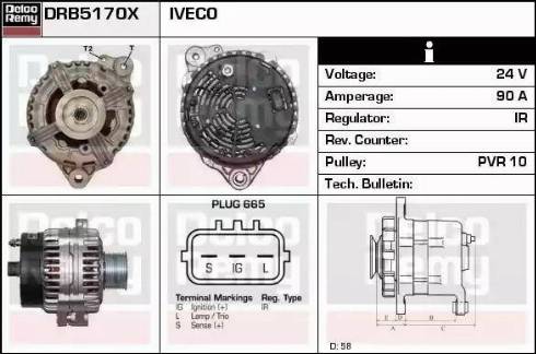 Remy DRB5170X - Alternator autospares.lv