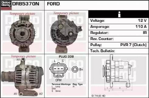 Remy DRB5370N - Alternator autospares.lv