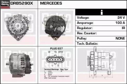 Remy DRB5290X - Alternator autospares.lv