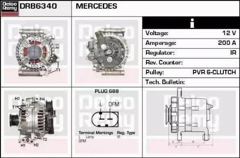 Remy DRB6340 - Alternator autospares.lv