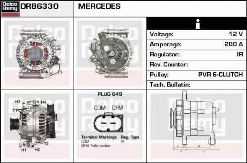 Remy DRB6330 - Alternator autospares.lv