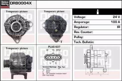 Remy DRB0004X - Alternator autospares.lv