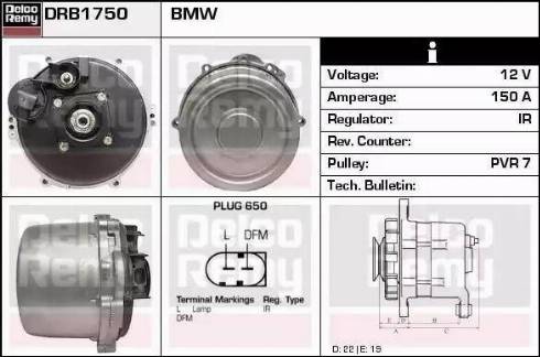 Remy DRB1750 - Alternator autospares.lv