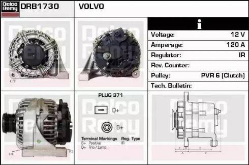 Remy DRB1730 - Alternator autospares.lv