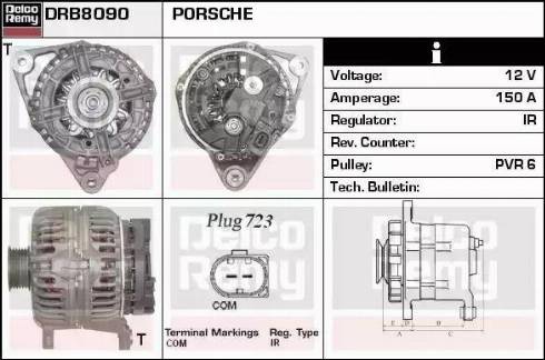 Remy DRB8090 - Alternator autospares.lv