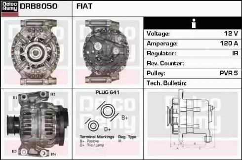 Remy DRB8050 - Alternator autospares.lv