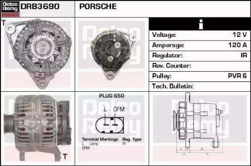 Remy DRB3690 - Alternator autospares.lv