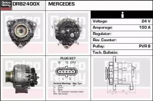 Remy DRB2400X - Alternator autospares.lv