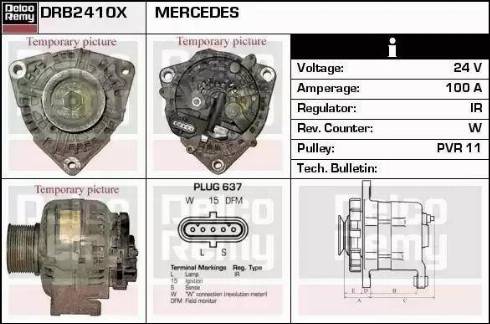 Remy DRB2410X - Alternator autospares.lv