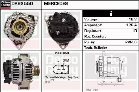 Remy DRB2550 - Alternator autospares.lv