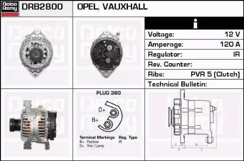 Remy DRB2800 - Alternator autospares.lv