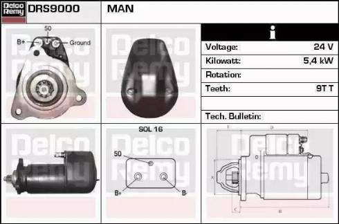 Remy DRS0528 - Starter autospares.lv