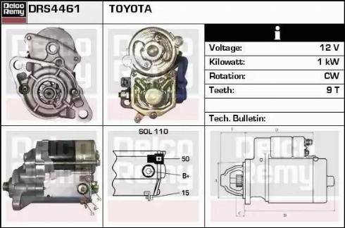 Remy DRS4461 - Starter autospares.lv