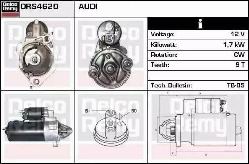 Remy DRS4620 - Starter autospares.lv