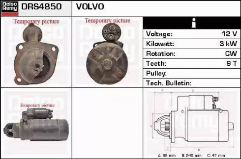 Remy DRS4850 - Starter autospares.lv