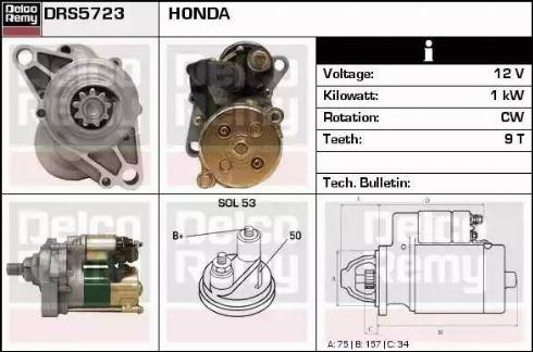 Remy DRS5723 - Starter autospares.lv