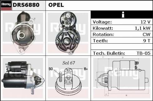 Remy DRS6800X - Starter autospares.lv