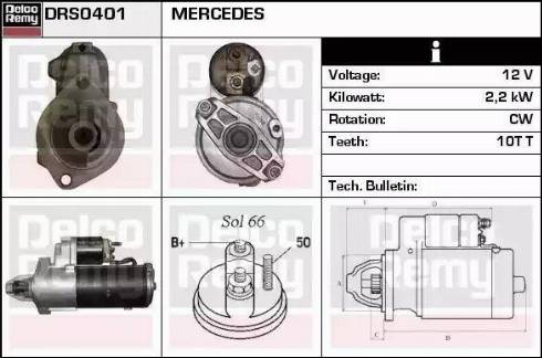 Remy DRS0401 - Starter autospares.lv