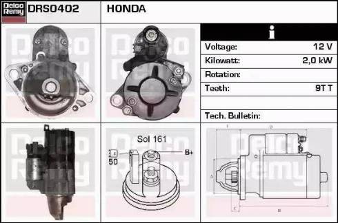 Remy DRS0402 - Starter autospares.lv
